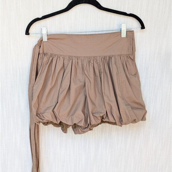 Munny Tan Puffy Bubble Cotton Mini Skort Shorts, size S - Picture 1 of 11